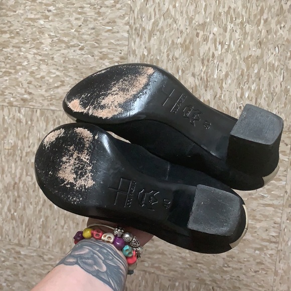 Courage b Noemie Block Heel Black Square Heel Shoe - Picture 7 of 11